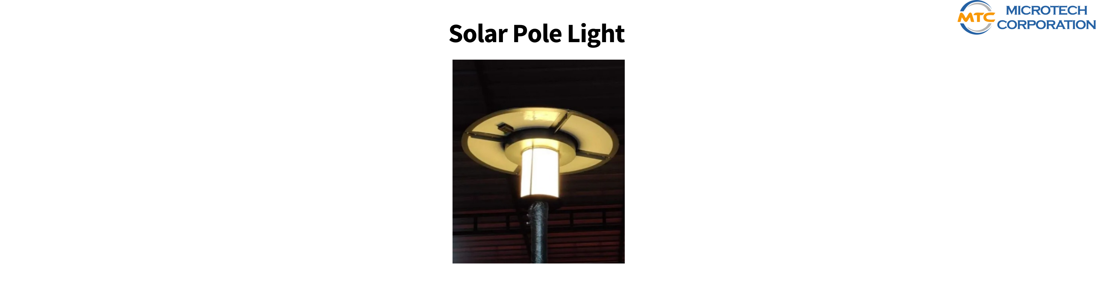 Solar Pole Light